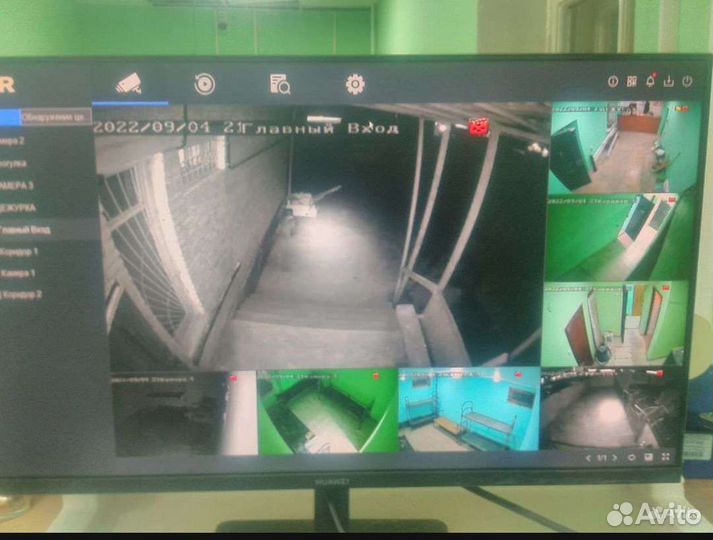 Камера видео наблюдения установка