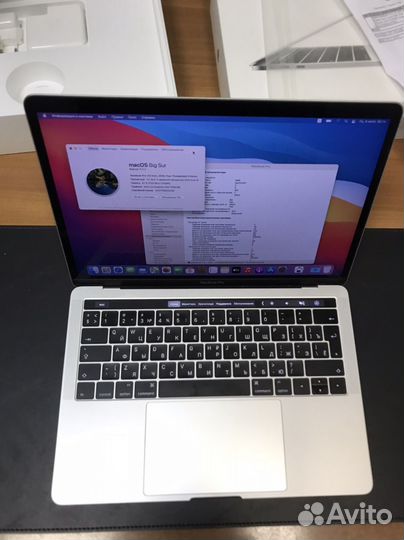 Macbook pro 13 touch bar silver