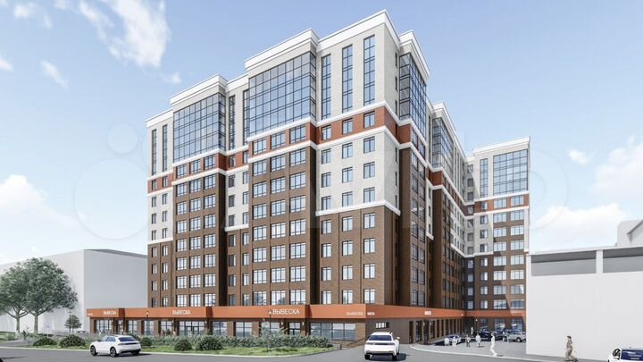 2-к. квартира, 72,3 м², 4/12 эт.