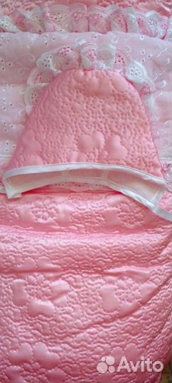 Конверт на выписку для девочки весна осень лето