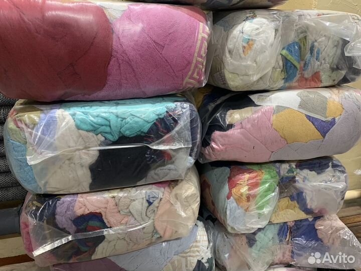 Ветошь обтирочная (фланель, махра, простыни)