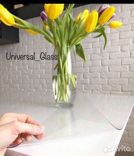 Гибкое мягкое стекло скатерть клеёнка