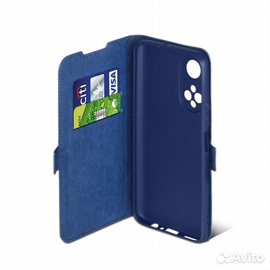 Чехол с флипом для Honor X7 DF (blue)