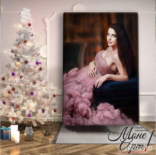 Портрет по фотографии, фото на холсте на заказ