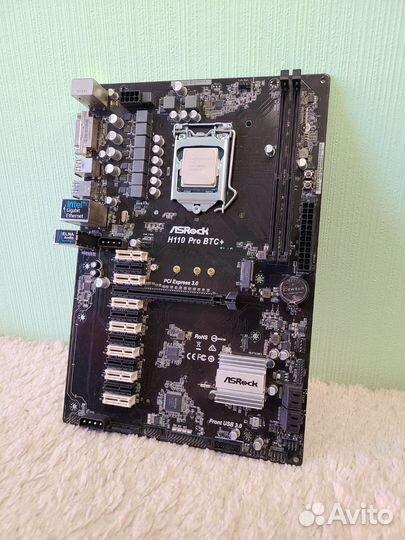 Материнская плата Asrock H110 Pro BTC+