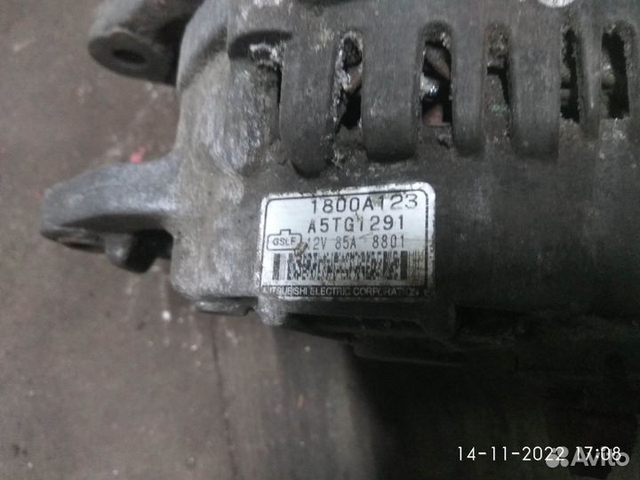 Генератор на Мицубиси Ланцер 10 2012 год