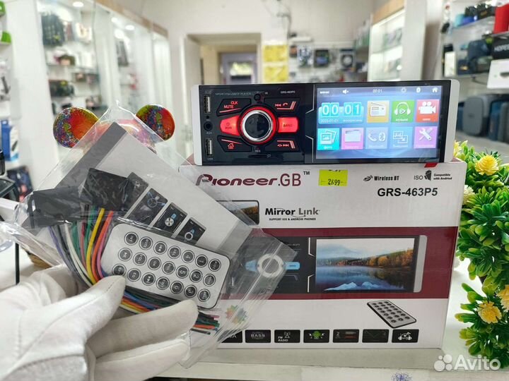 Магнитола 1DIN/GRS-463P5