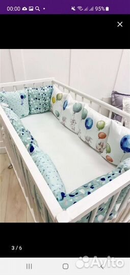 Бортики в детскую кроватку