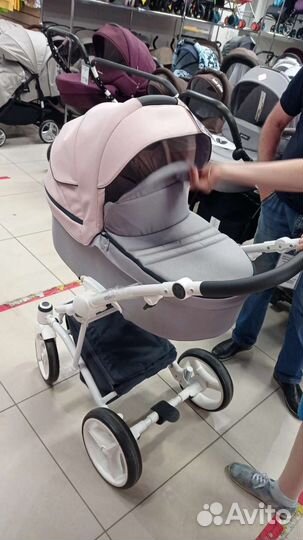 Коляска 2 в 1 эко кожа