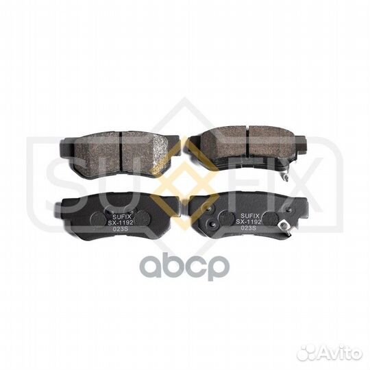 Дисковые тормозные колодки зад прав/лев SX1