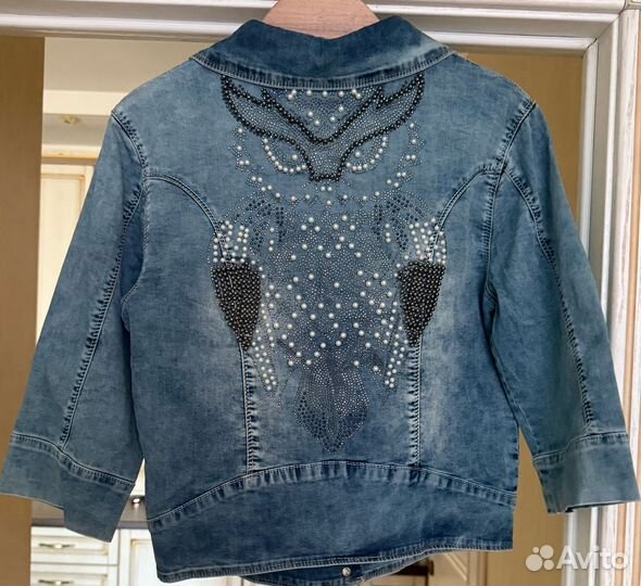 Джинсовая куртка и джинсовая безрукавка Турция