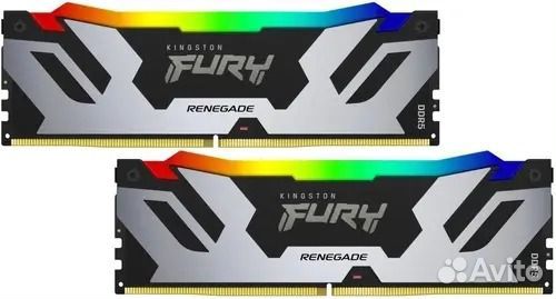 Память Ddr5 Kingston fury Renegade Silver RGB 6400