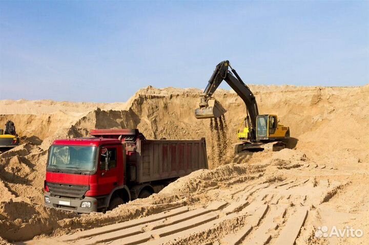 Кирпичный бой, щебень, песок, грунт с доставкой