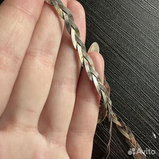 Цепь серебро 925 40см