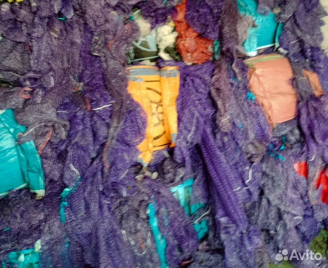 Продам пластик сетка овощная полипропилен б/у