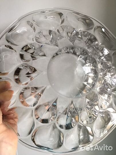 Ваза фруктовница лзхс хрусталь