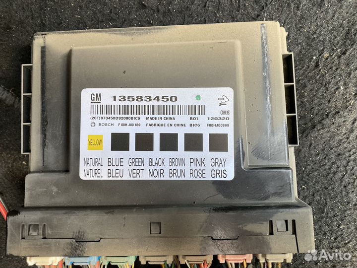 Блок комфорта Chevrolet Cruze