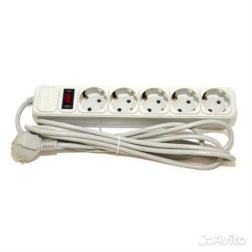 Сетевой фильтр 5/6розеток 1,8м/3м/5м/10м 10/16А