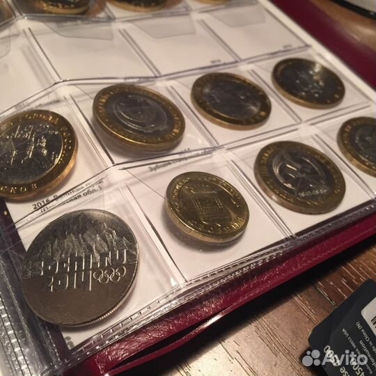 Памятные бимет. десятирублевые монеты России