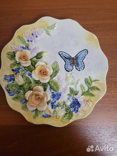 Тарелка настенная декоративная фарфор, украшение