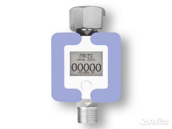 Счетчик газа сгб-1.8 с ТК Голубой