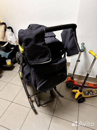 Детские санки коляска