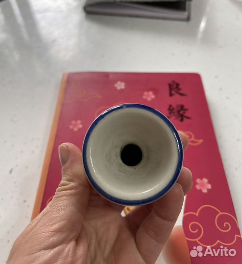 Старинная чернильница Гжель, фарфор