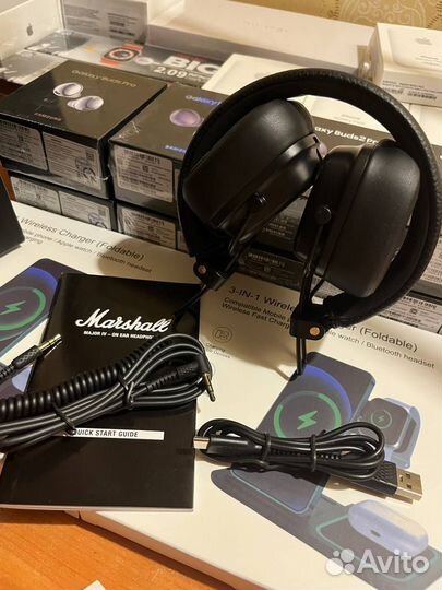 Беспроводные наушники marshall major iv black