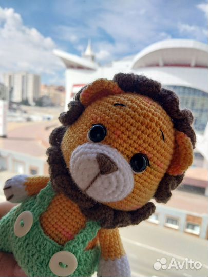 Жирафик Львенок Игрушки крючком