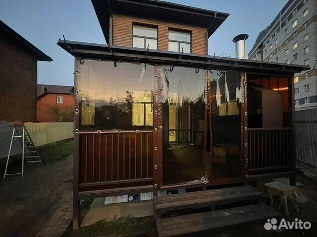 Мягкие окна для беседки