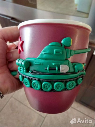 Кружки с полимерной глиной