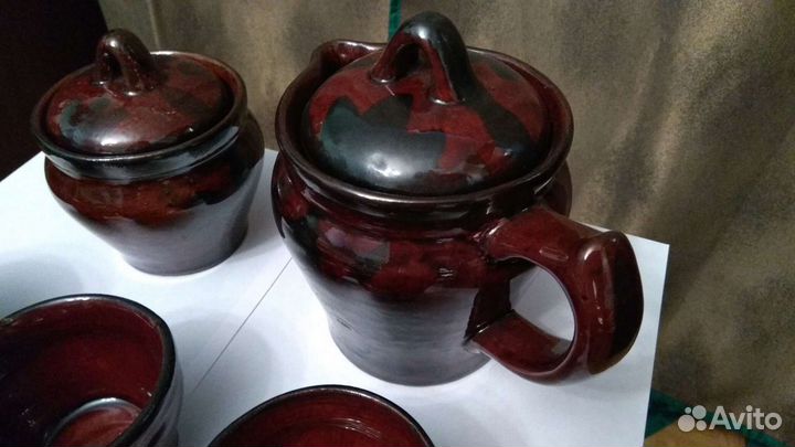 Сервиз чайный советский глиняный