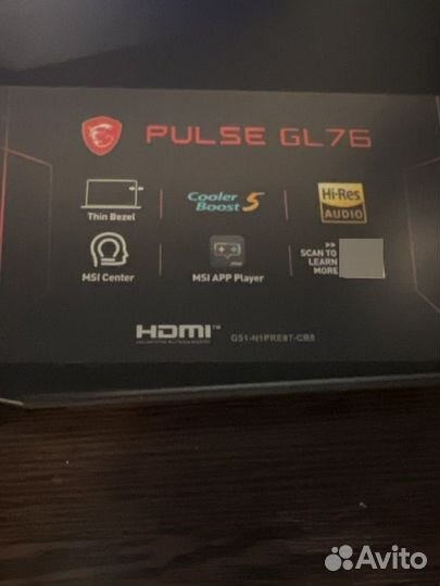 Ноутбук MSI Pulse GL76 12UDK-282XRU Black