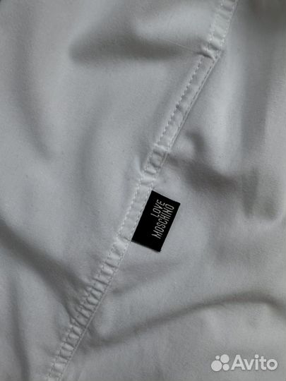 Мужская рубашка белая L Love Moschino