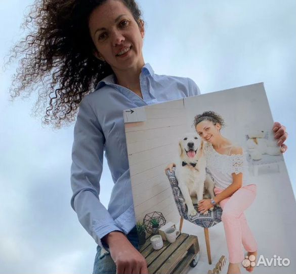 Портрет по фото 40на60 см