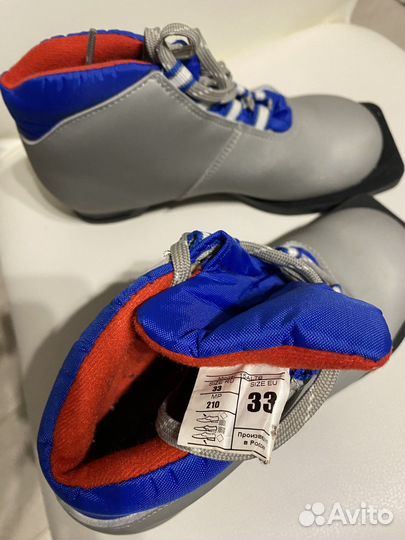 Лыжные ботинки 33р