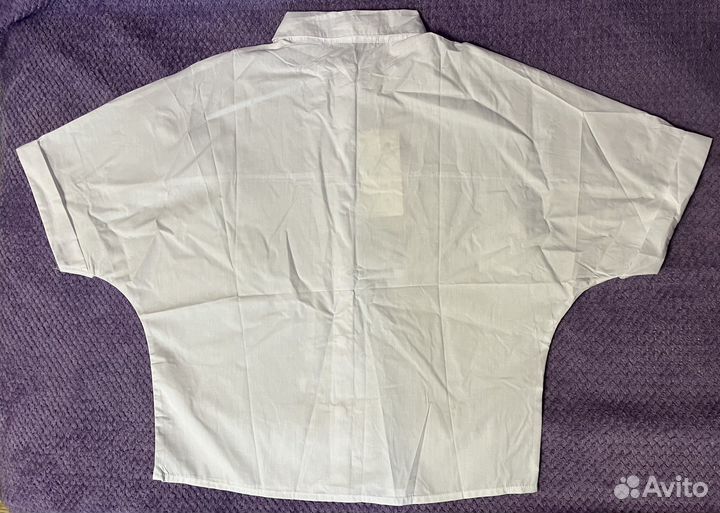 Рубашка белая для девочки 158