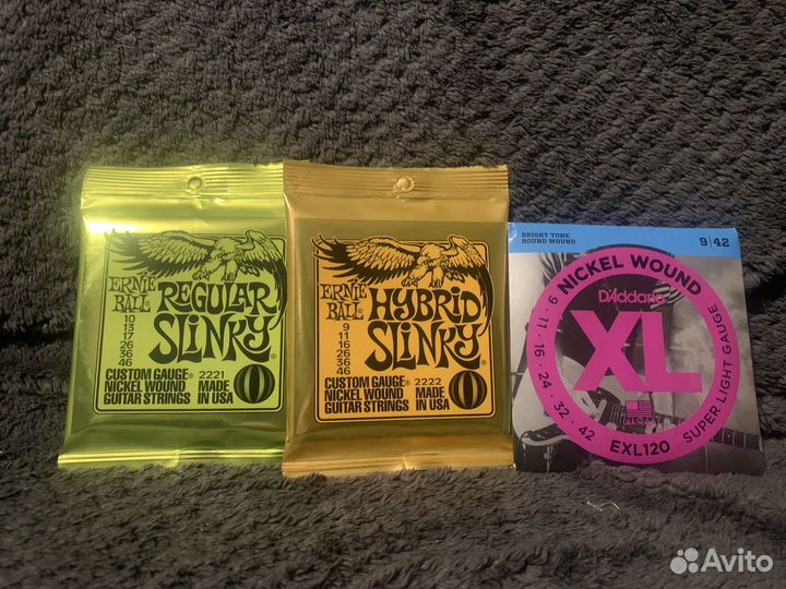 Струны на электрогитару ernie ball, daddario