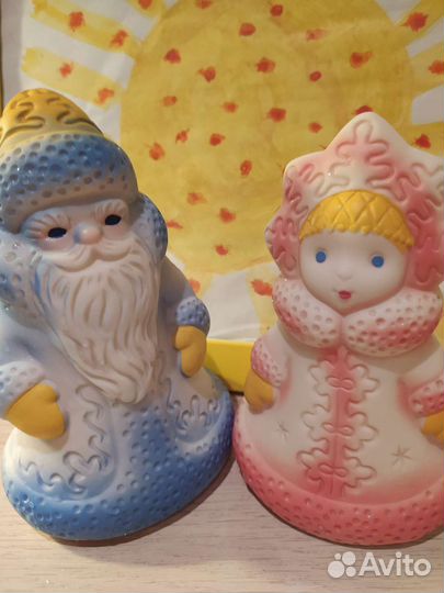 Дед Мороз и Снегурочка из 60-х XX века