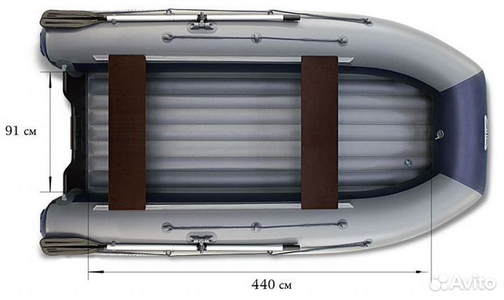 Лодка «флагман – DK 500» серый