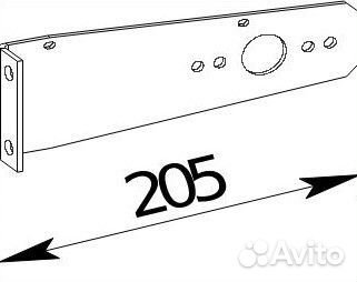 Кронштейн задних фонарей (левый) для прицепов мзс