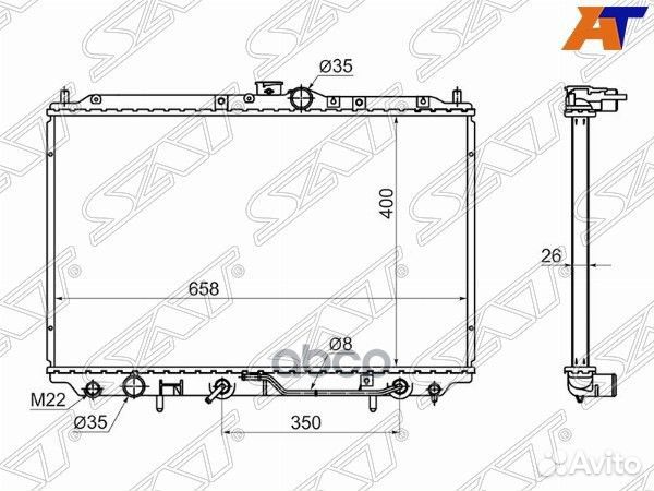 Радиатор Mitsubishi Carisma 95-05 / Space Star