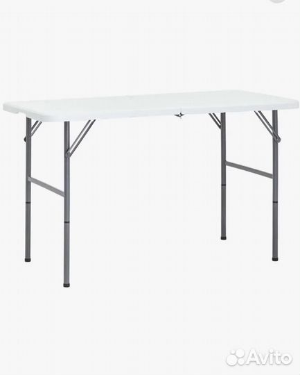 Стол складной серый, усиленный.122х61х74 см