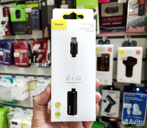 Адаптер Baseus ccal32-1 3.5mm+Lightning