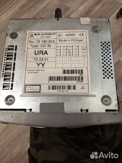 Магнитола Cd 30 mp3 aux corsa d astra h