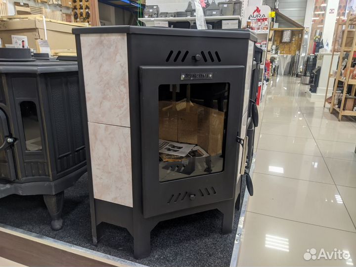 Печь камин угловая