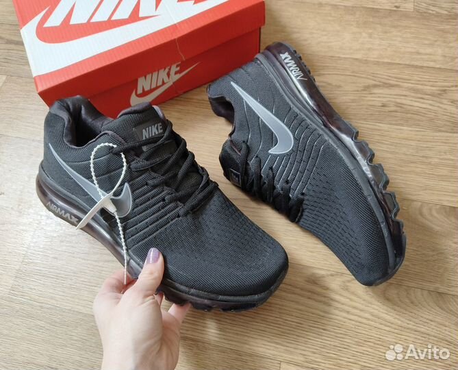 Кроссовки мужские новые Nike air max 2017 black