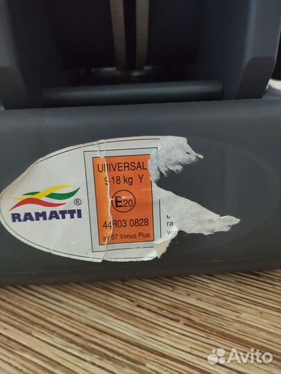 Автокресло 9-18 кг ramatti