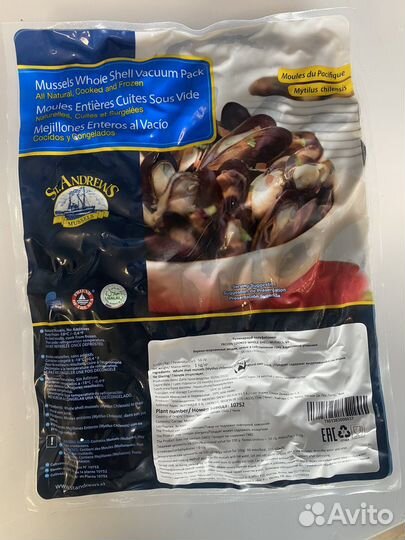 Мидия в створках