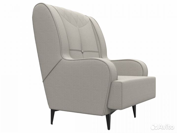 Кресло Неаполь, рогожка, амур бежевый. Москва и мо